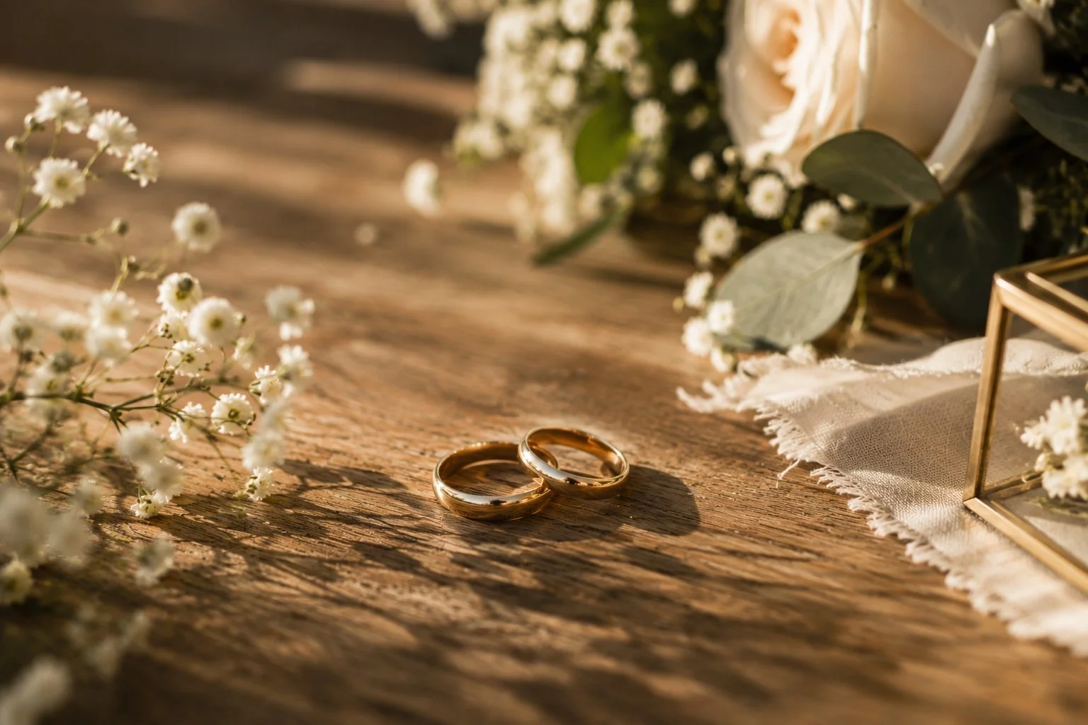 Trauringe und Hochzeitsdetails